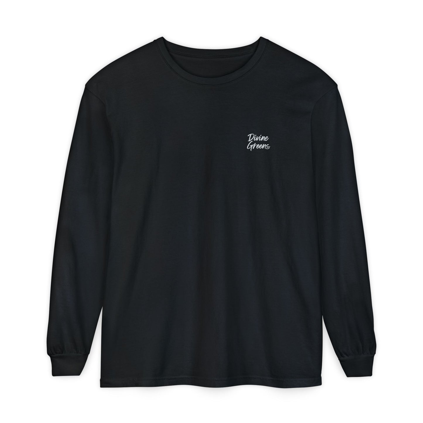 Sunday Service Golf Long Sleeve Tee — Divine Greens Logo