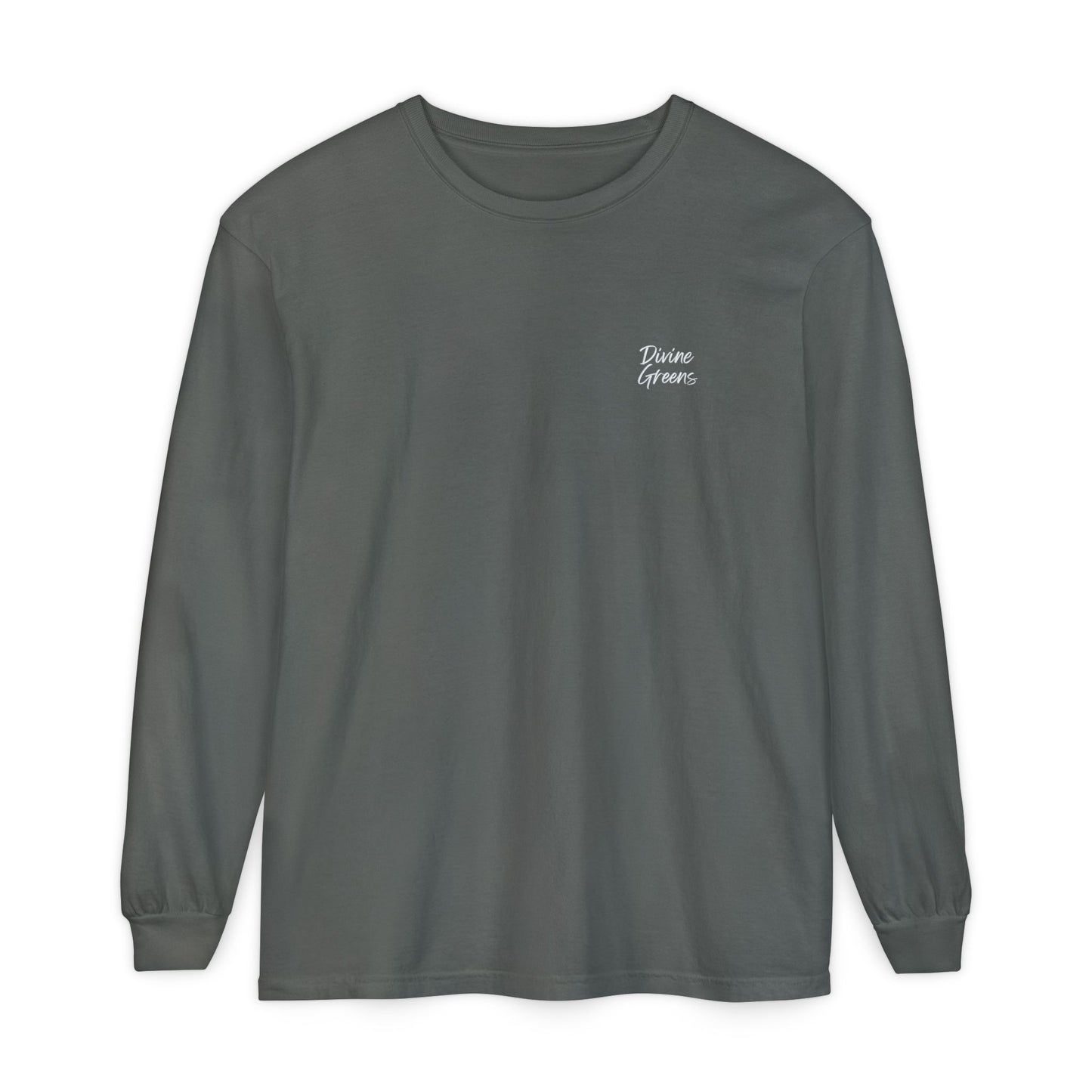 Sunday Service Golf Long Sleeve Tee — Divine Greens Logo