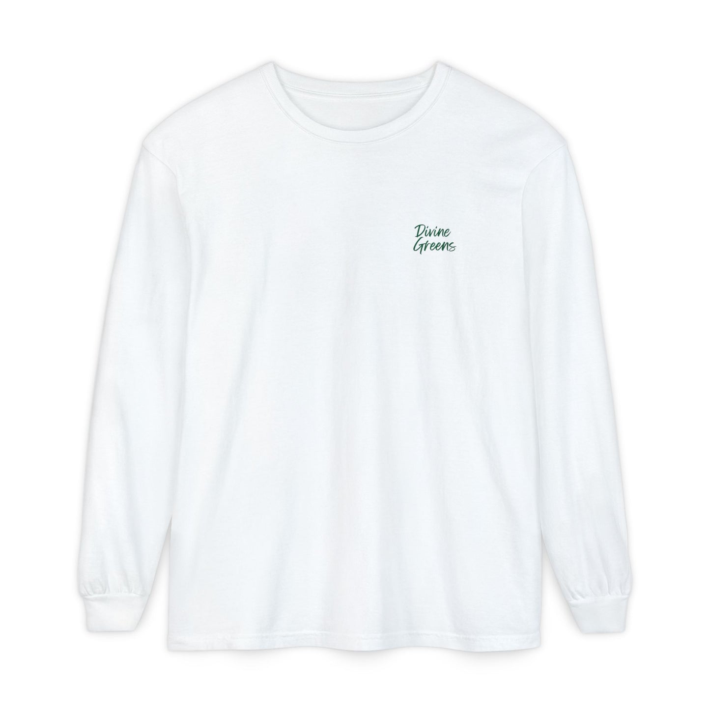 Sunday Service Golf Long Sleeve Tee — Divine Greens Logo