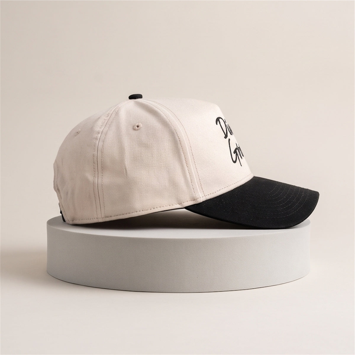 Divine Greens Golf Two-Tone Hat — Limited Drop Beige/Black - Divine Greens Golf